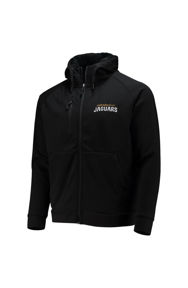DUNBROOKE Men's Dunbrooke Black Jacksonville Jaguars Shag Tri-Blend Full-Zip Raglan Hoodie, Alternate, color, Black