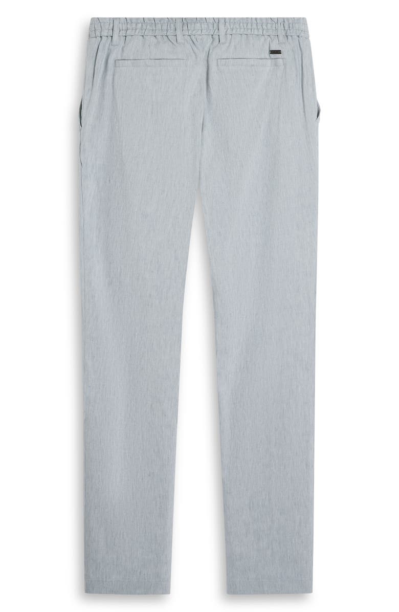 Bugatchi Aerolinen Linen Blend Pants, Alternate, color, Shark