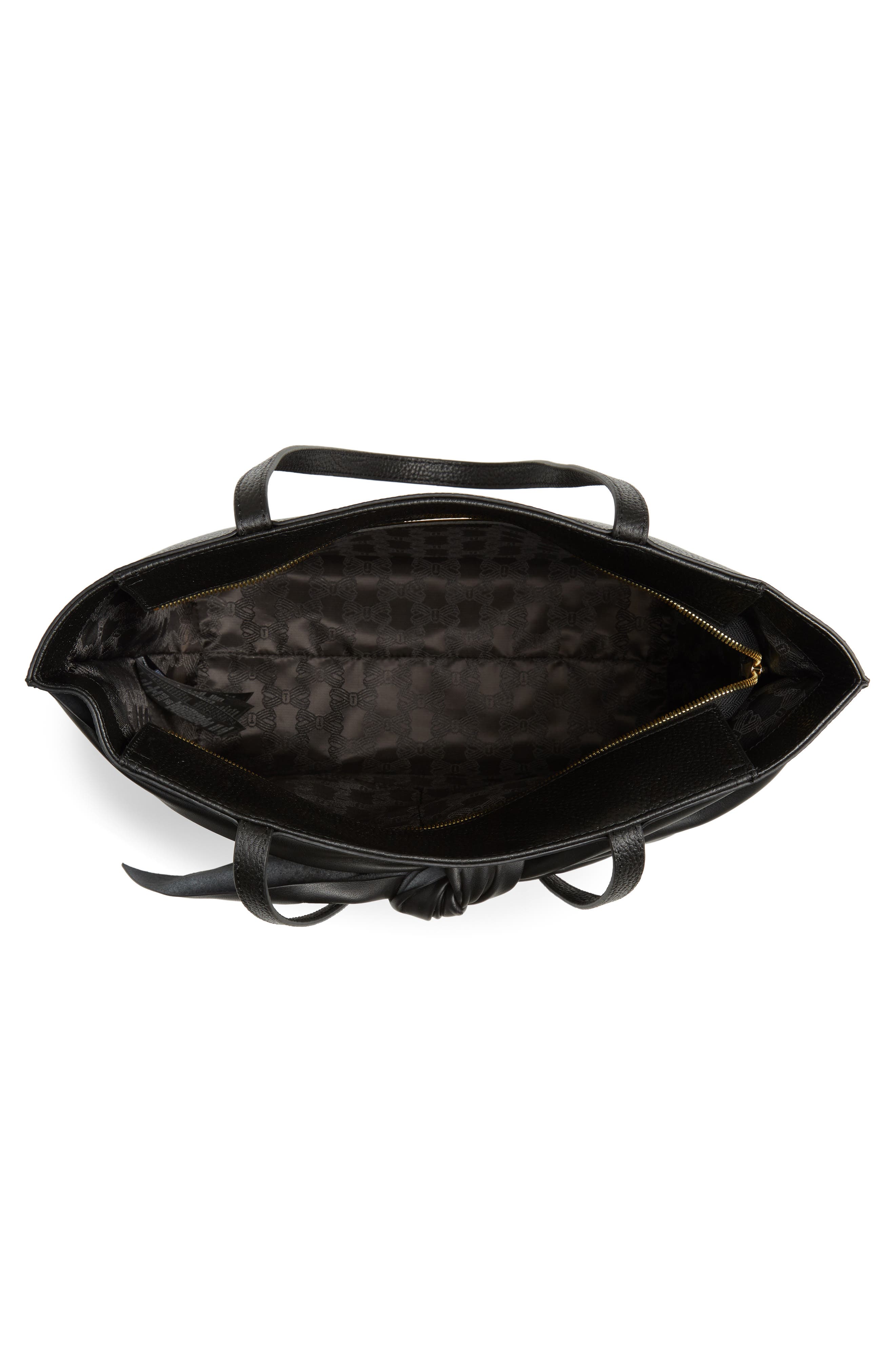 Ted Baker London Diiana Soft Knot Detail Leather Shopper, Alternate, color, 