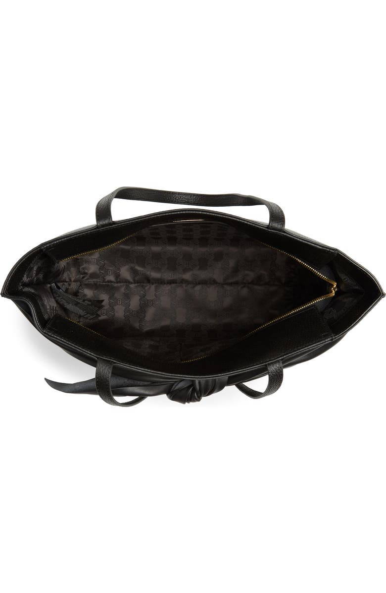 Ted Baker London Diiana Soft Knot Detail Leather Shopper, Alternate, color,