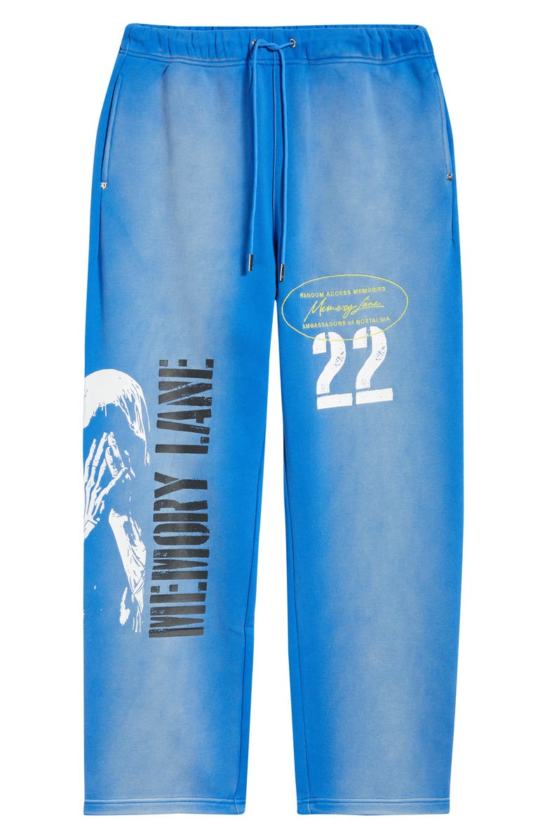 MEMORY LANE Stencil Logo Sweatpants, Alternate, color, Faded Blue