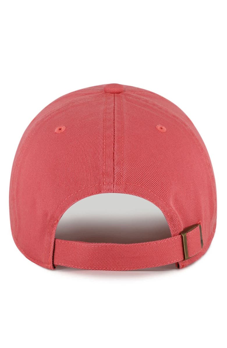 '47 Men's '47 Light Red Wisconsin Badgers Vault Clean Up Adjustable Hat, Alternate, color,