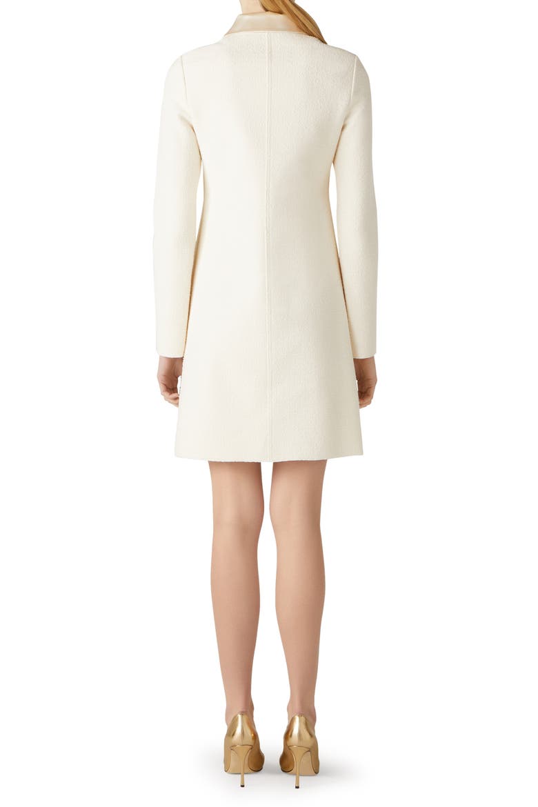 Bonded Tweed Longline Jacket, Alternate, color, ECRU