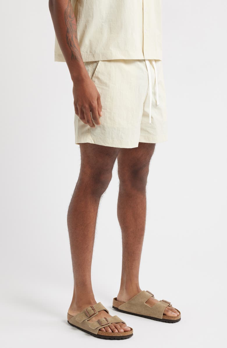 RIZORT Kore Drawstring Nylon Shorts, Alternate, color, Cream