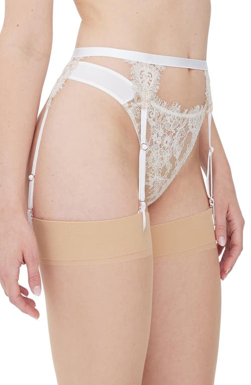 Skarlett Blue Entice Garter Belt In White