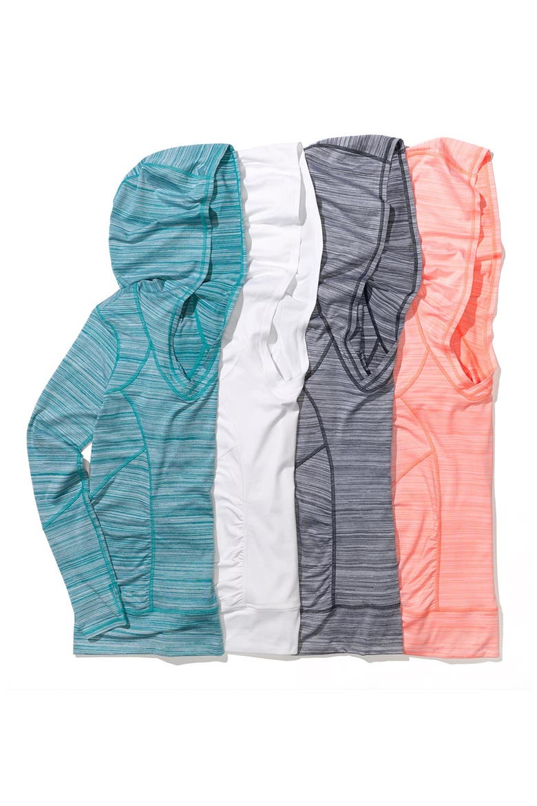 'Easy' Hooded Top, Alternate, color, WHITE