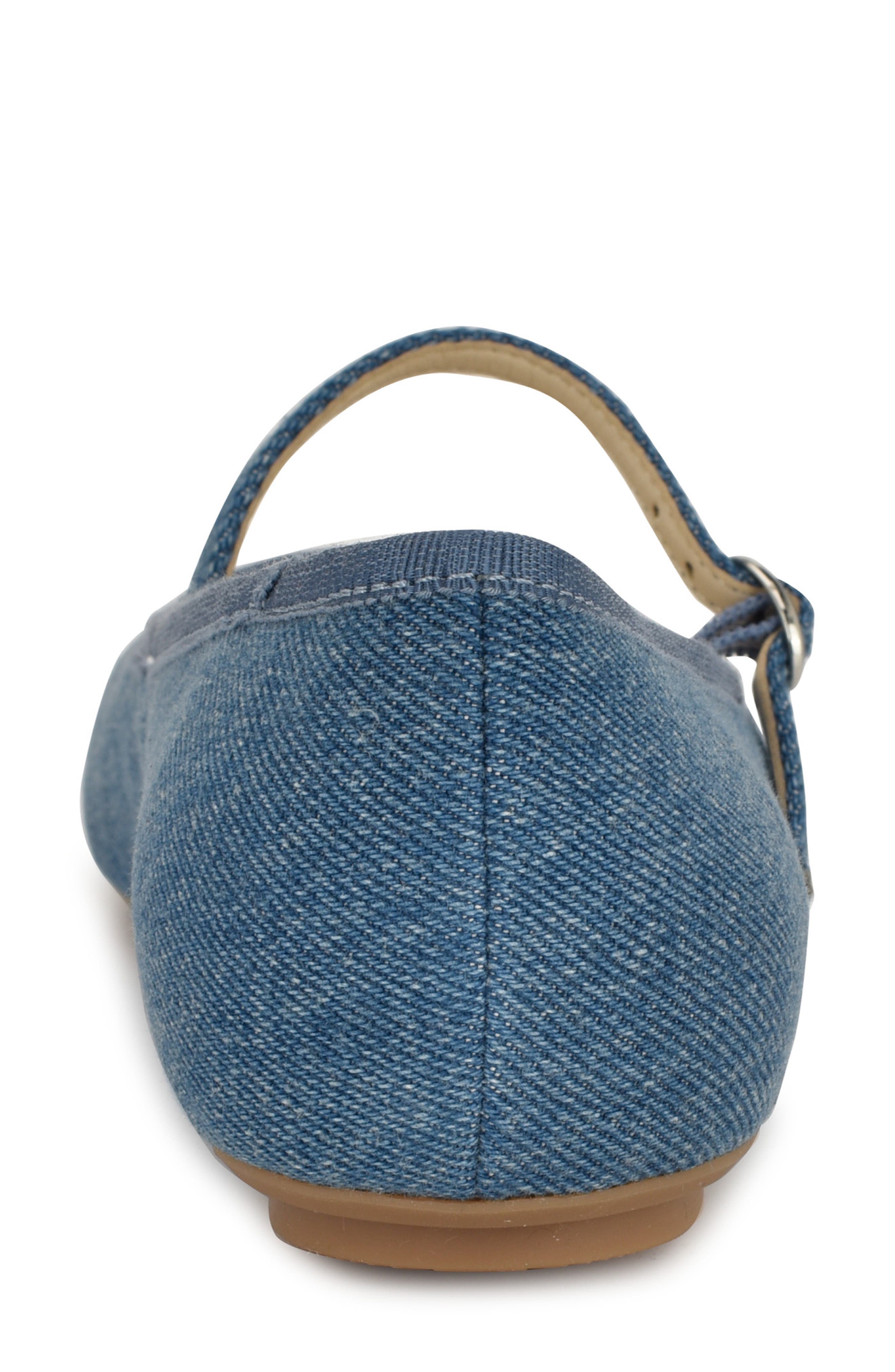 Nine West Classik Mary Jane Flat, Alternate, color, Med Blue