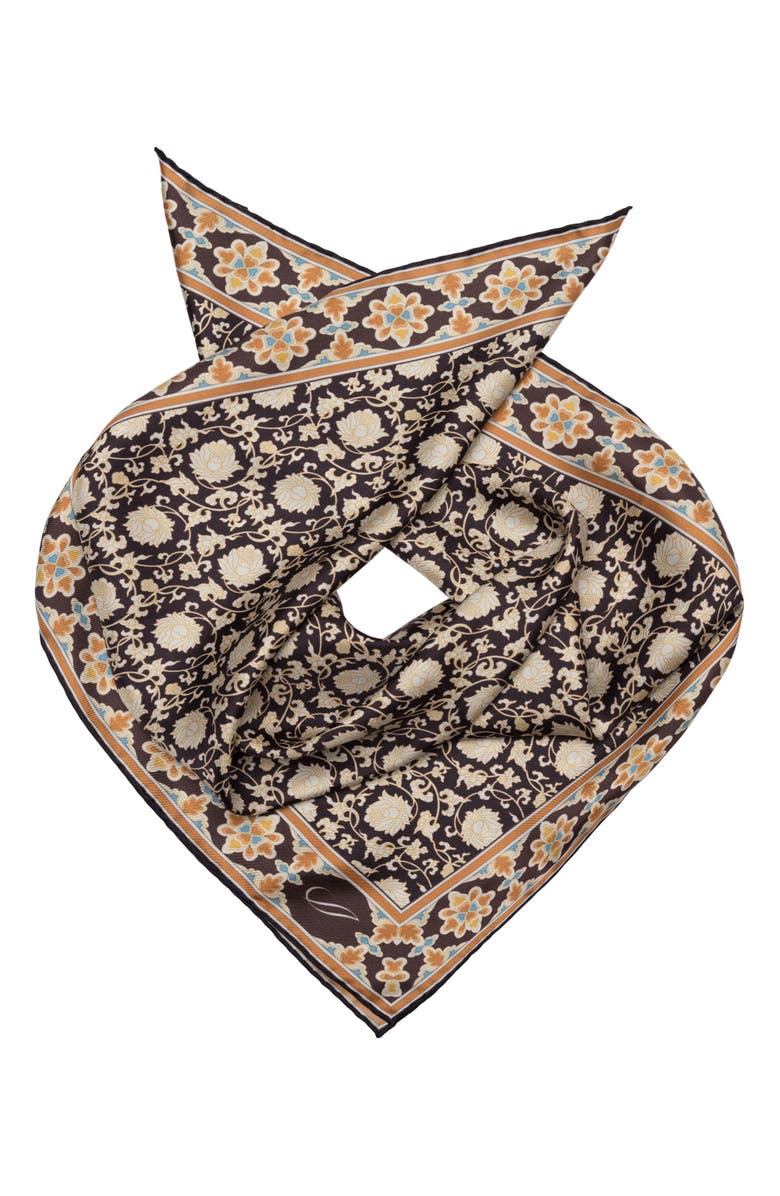Elizabetta Caserta - Hand Rolled Silk Neckerchief, Alternate, color, 