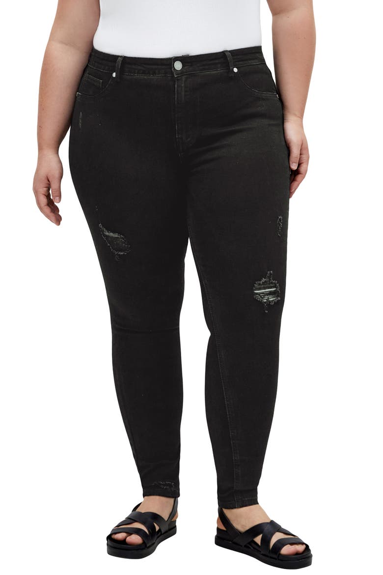 Nola Skinny Jeans, Main, color, BLACK
