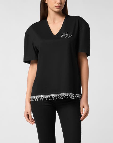 V-Neck T-Shirt Signature Women