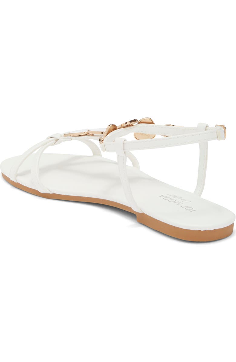 TOP MODA Verne Sandal, Alternate, color, White