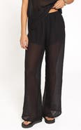 Petal & Pup Vayla Wide Leg Sheer Pants