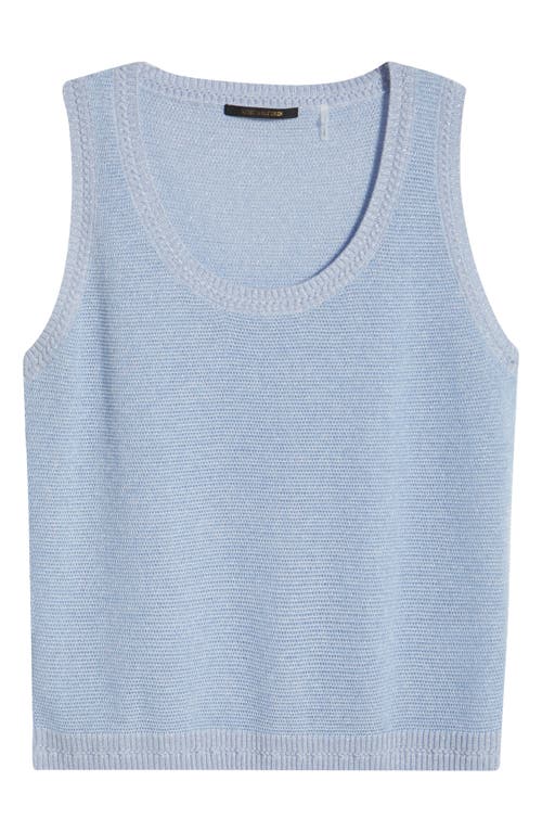 Kobi Halperin Metallic Sweater Tank In Light Blue