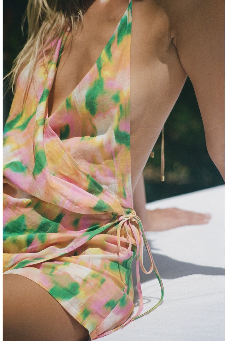 Bella Romper, Alternate, color, Tropicana