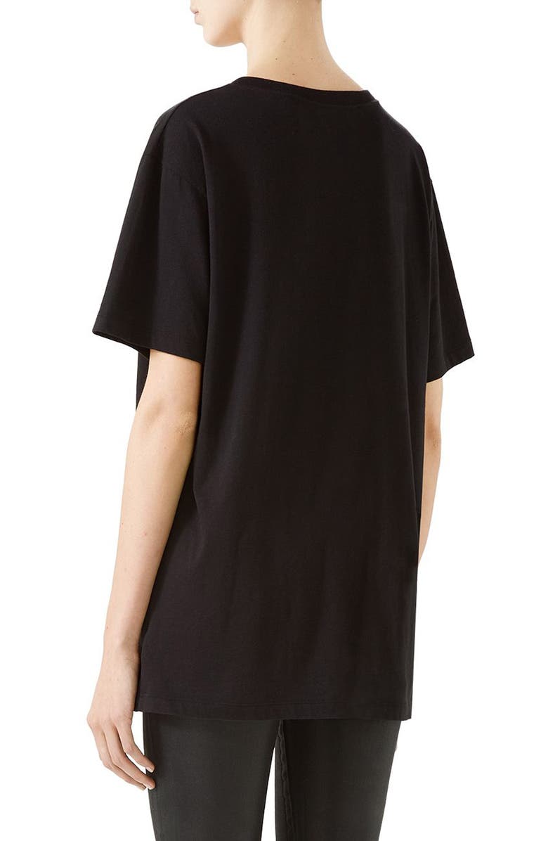 Gucci Rainbow Sequin Logo Tee, Alternate, color,