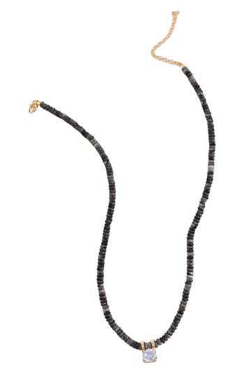 Macrae & Co . Elizabeth Beaded Necklace In Gray
