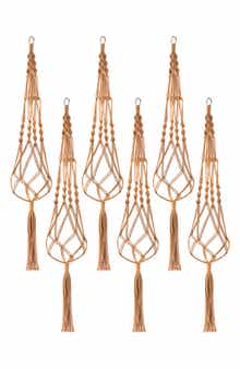 Set of 6 Macramé Plant Hangers