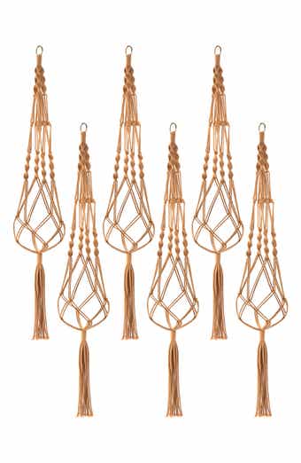 Set of 6 Macramé Plant Hangers