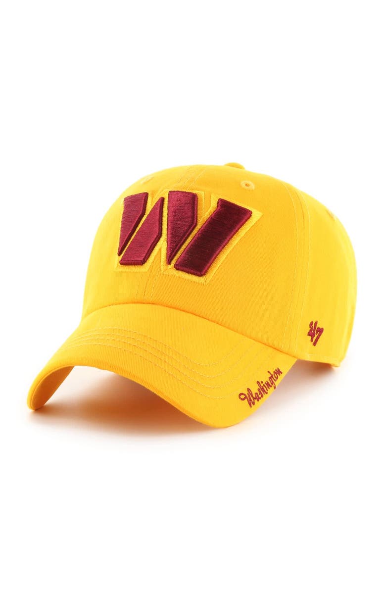 '47 Women's '47 Gold Washington Commanders Miata Clean Up Secondary Logo Adjustable Hat, Main, color, Gold