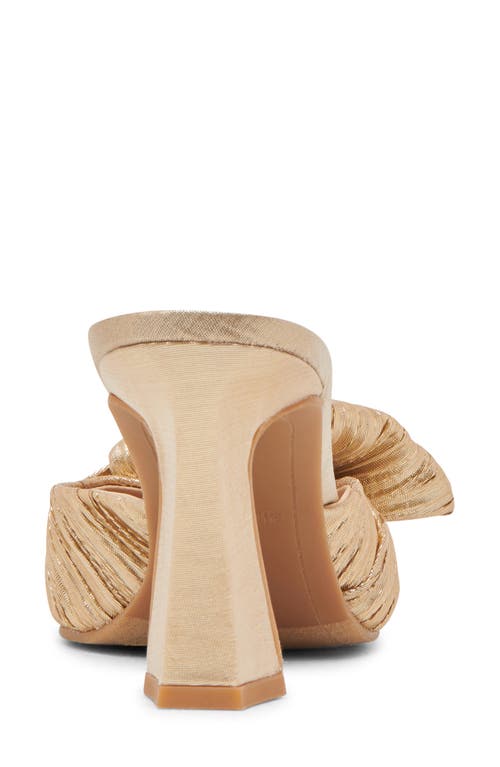 Dolce Vita Nerina Metallic Ribbon Mule Pump In Platinum Fabric