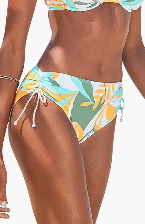 Pattern Mid Rise Bikini Bottom