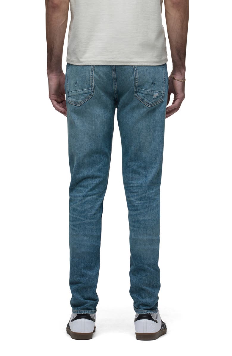 Hudson Jeans Zack Ripped Skinny Jeans, Alternate, color, Canal