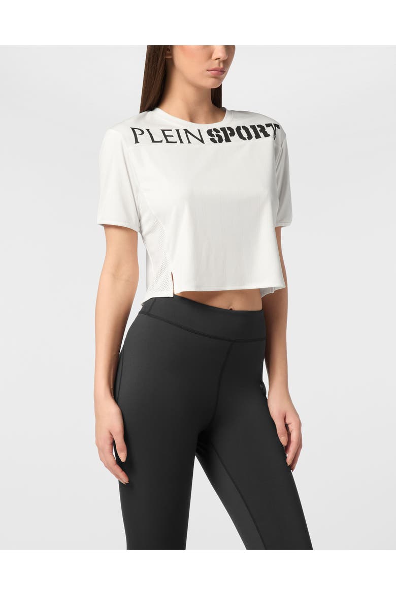 T-Shirt Round Neck Women, Main, color, white