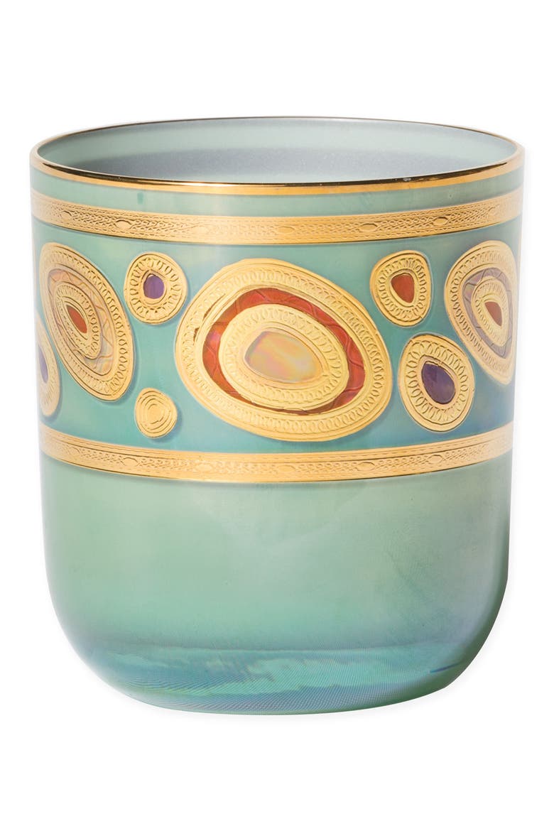 Regalia Double Old-Fashioned Glass, Main, color, AQUA