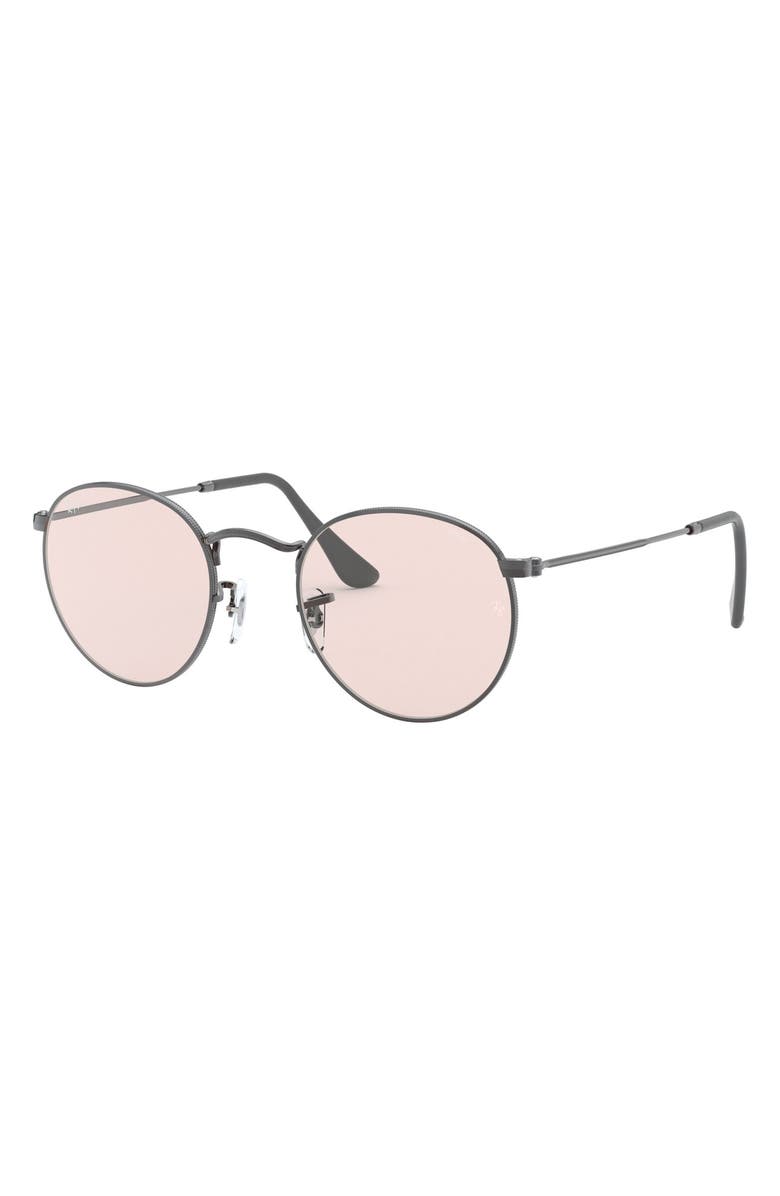 Ray-Ban 50mm Polarized Round Sunglasses, Alternate, color, 
