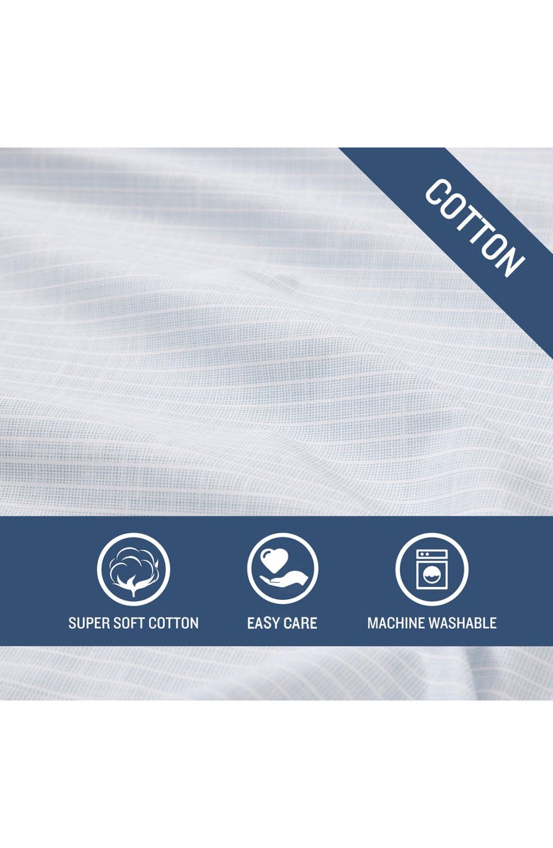 Tommy Bahama Ala Moana Stripe 200 Thread Count Cotton Percale Sheet Set, Alternate, color, Light Pastel Blue