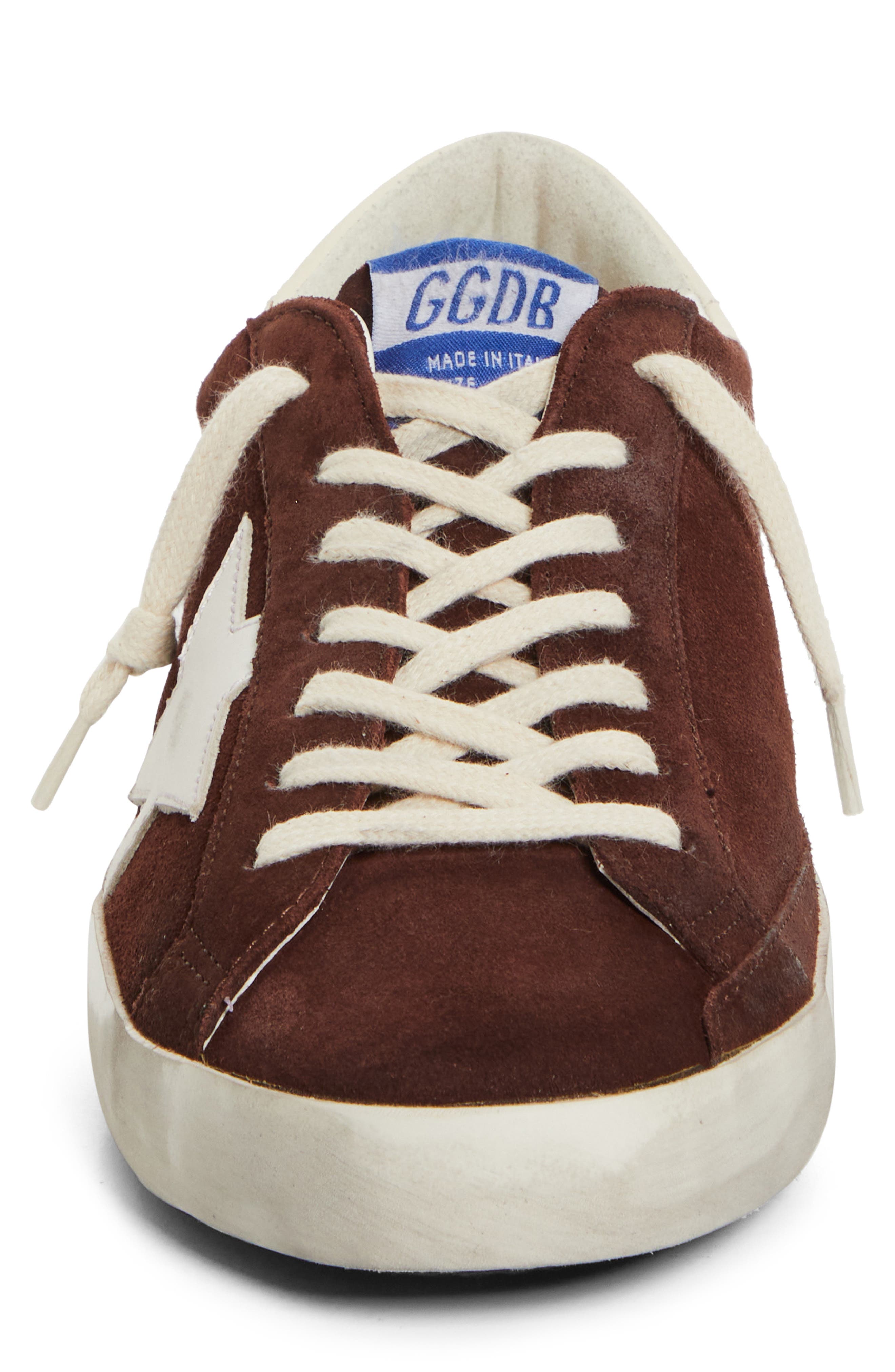 Golden Goose Super-Star Classic Sneaker, Alternate, color, Rum Raisin/ White/ Cream