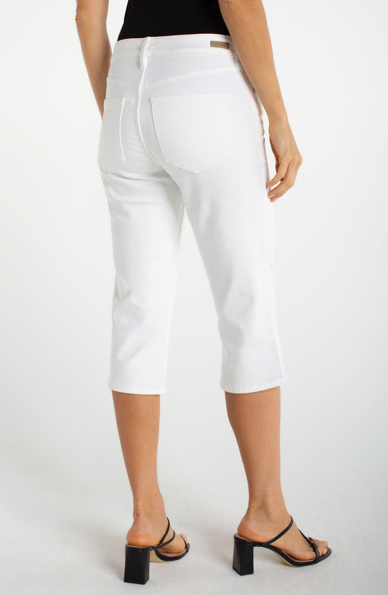 Liverpool Los Angeles Side Slit Capri Jeans, Alternate, color, Bright White