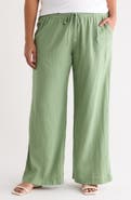 Caslon® Linen Blend Drawstring Pants