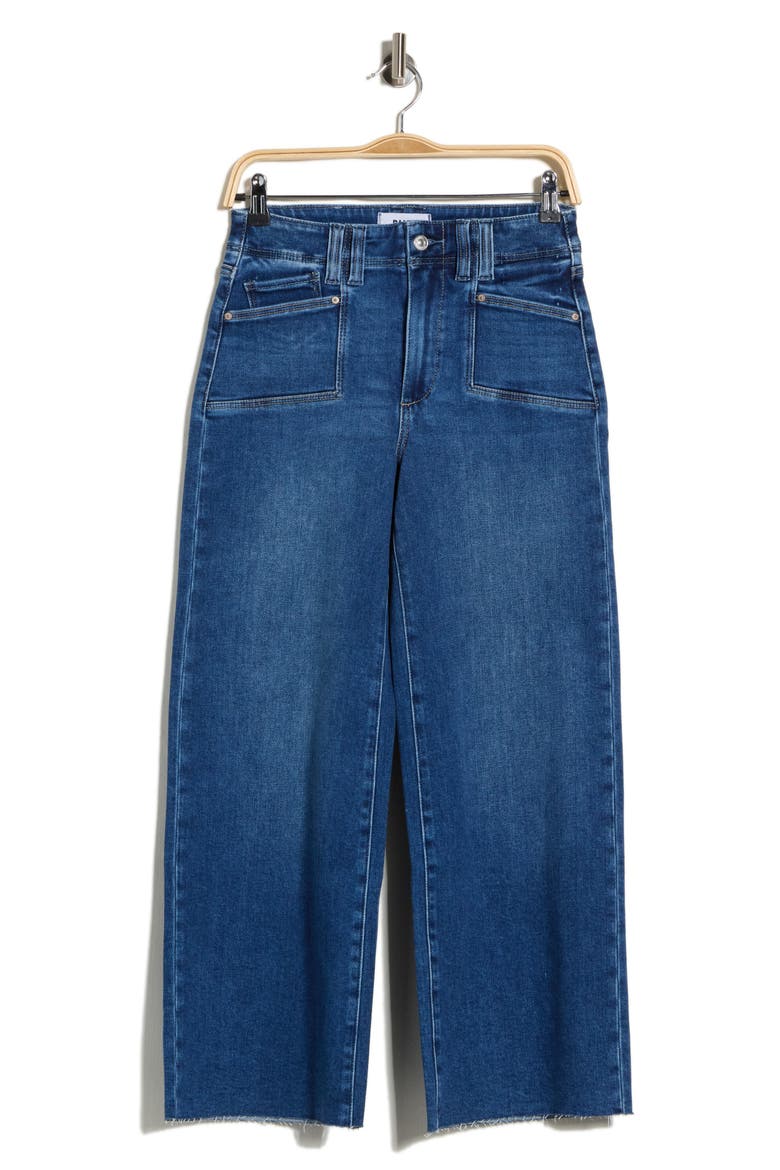 Anessa Utility Pocket Raw Hem Jeans, Alternate, color, HELIOS