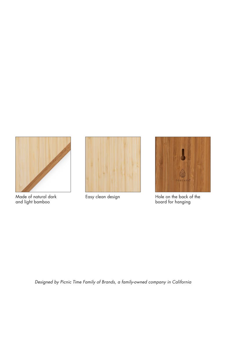 Toscana Home Plate Serving Board, Alternate, color, Bamboo