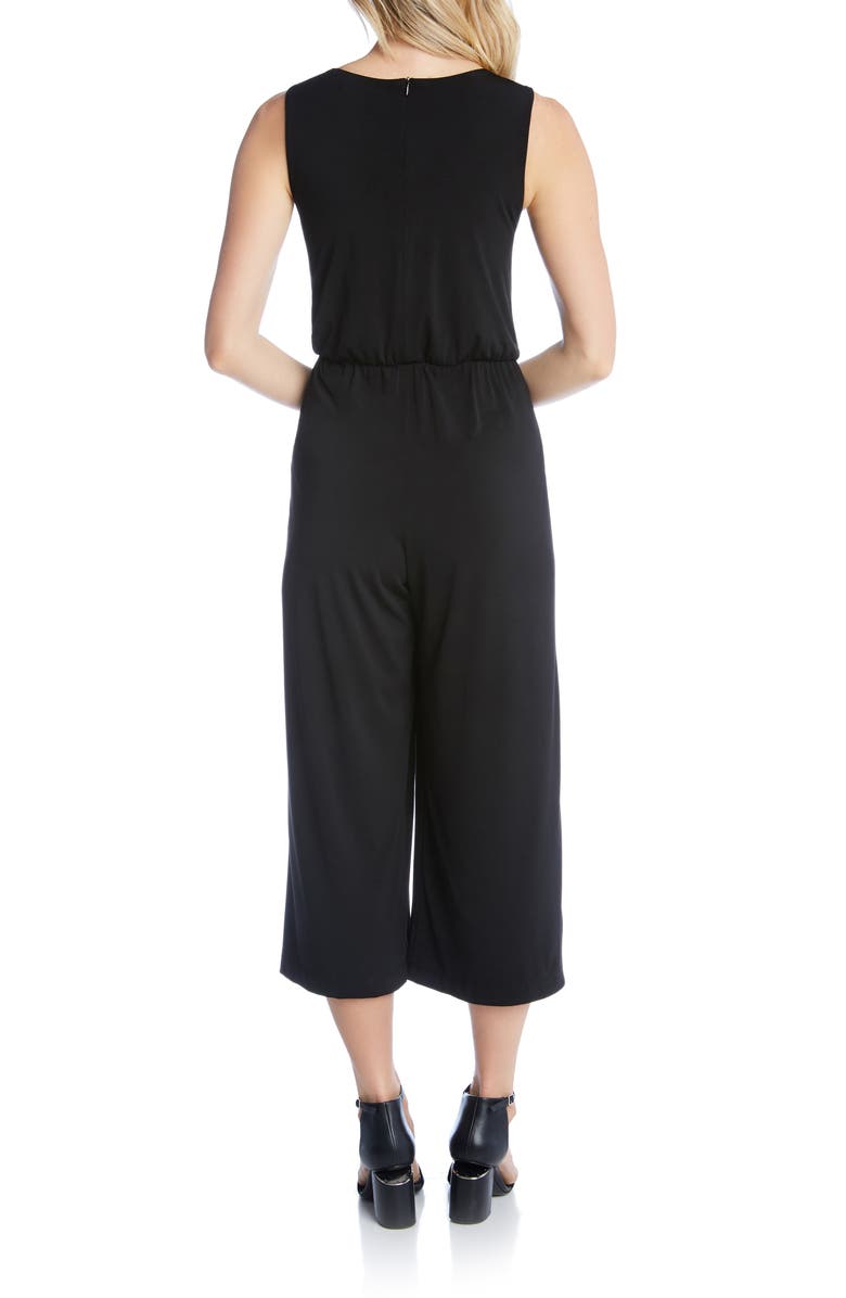Karen Kane Sleeveless Tie Waist Jumpsuit, Alternate, color,