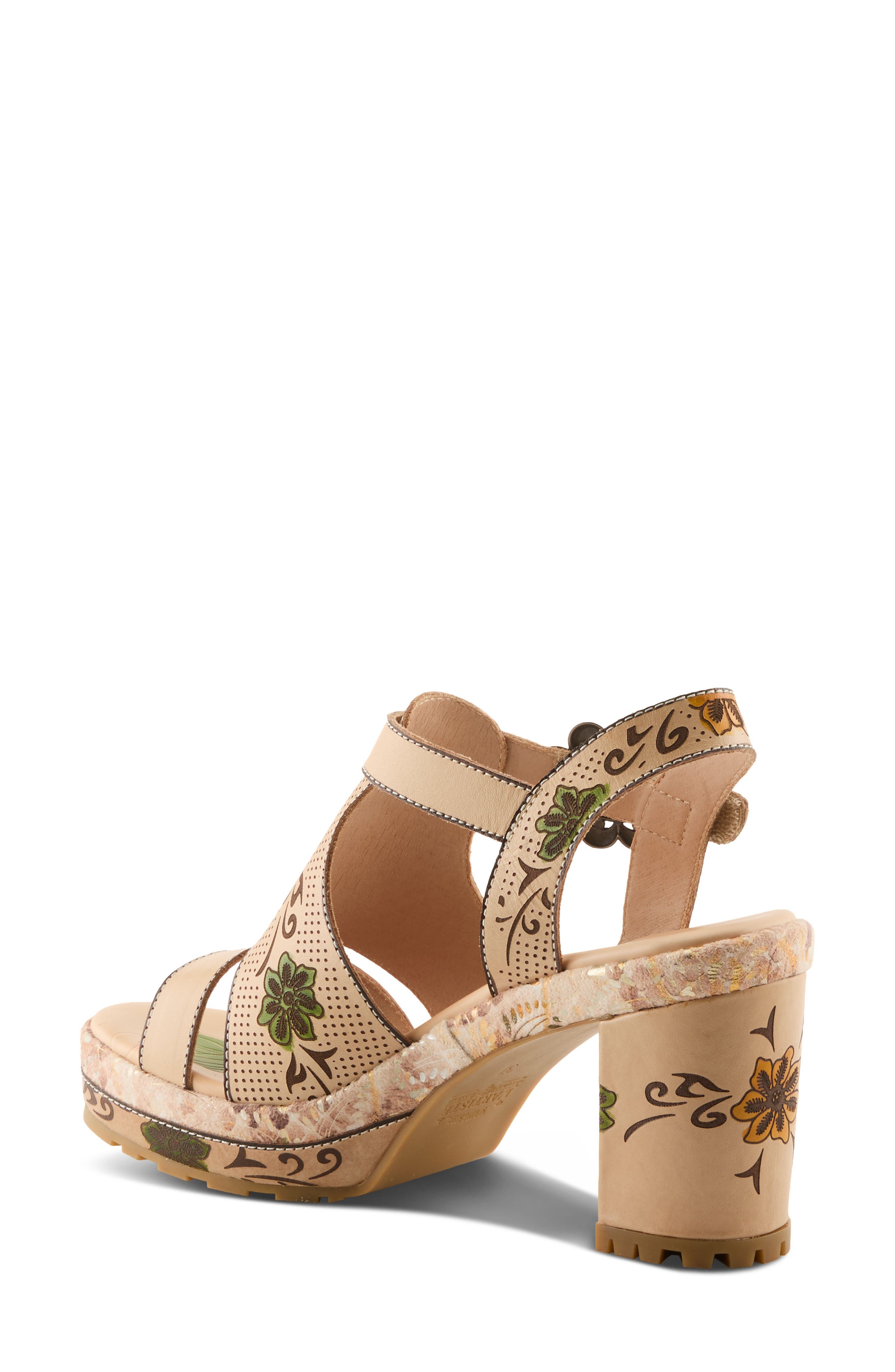 L'Artiste by Spring Step Jawdrop Sandal, Alternate, color, Beige Multi