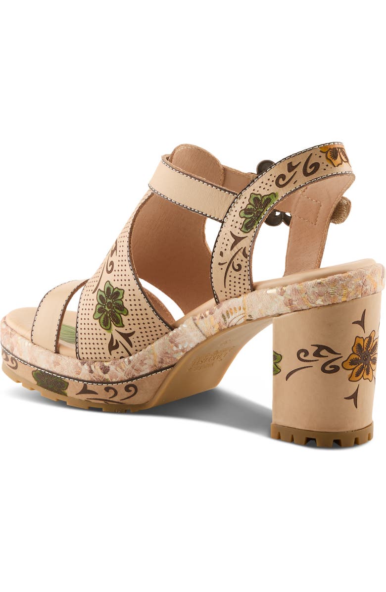 L'Artiste by Spring Step Jawdrop Sandal, Alternate, color, Beige Multi