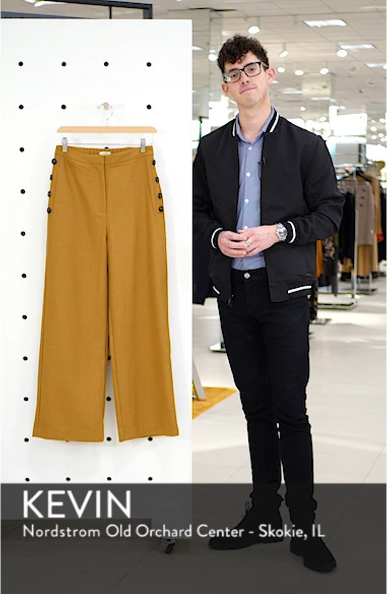 Chriselle Lim Victoria Button Wide Leg Pants, sales video thumbnail