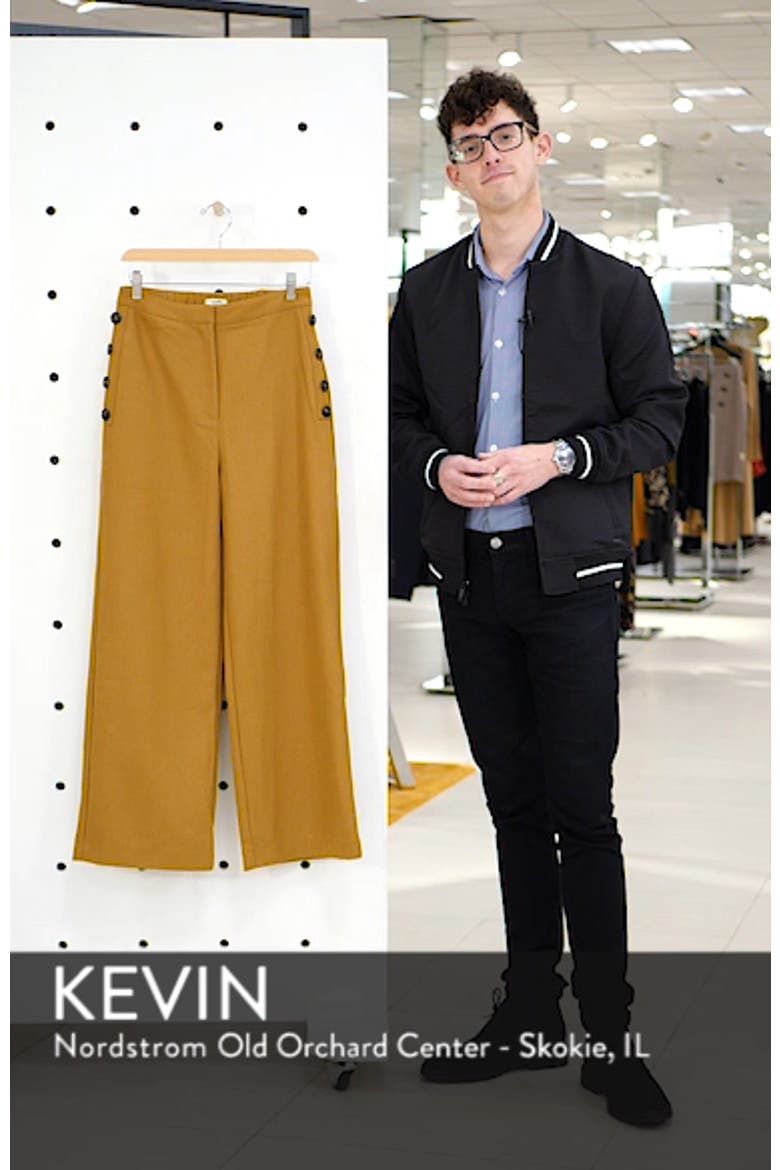 Chriselle Lim Victoria Button Wide Leg Pants (Nordstrom Exclusive) video