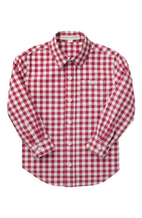 Baby Boys' Organic Stretch Poplin Shirt, Infant