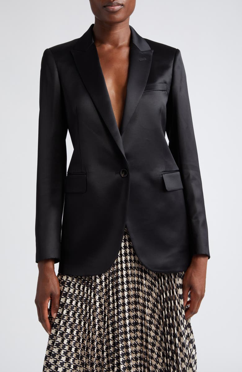 Reiss Lily Satin Blazer, Main, color,
