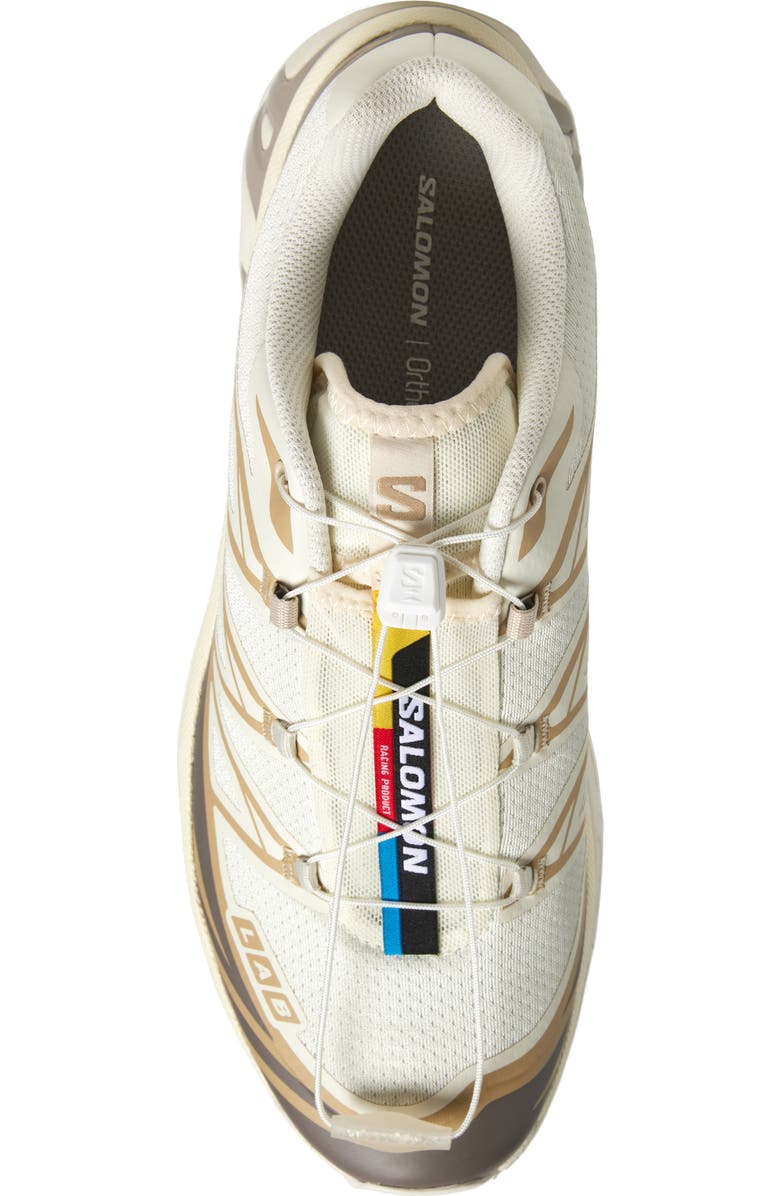 Salomon Gender Inclusive XT-6 Sneaker, Alternate, color, Vanilla Ice