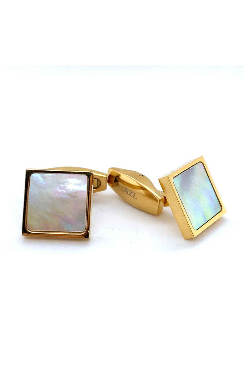 Anna Zuckerman Opus Cufflinks, Alternate, color, Pearl