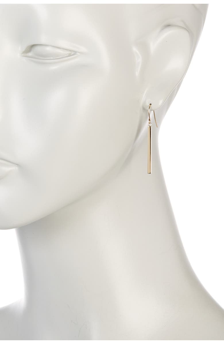 CANDELA JEWELRY 14K Yellow Gold Dangling Bar Earrings, Alternate, color,