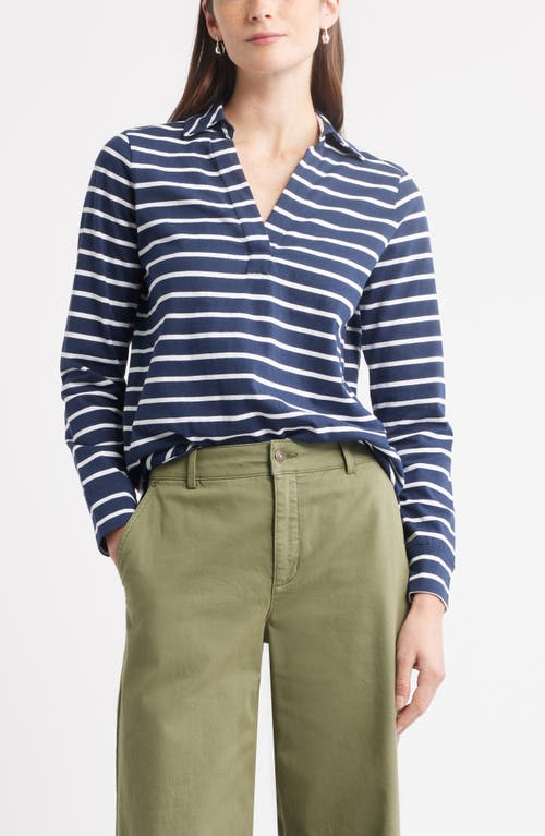 Caslonr Caslon(r) Long Sleeve Knit Johnny Collar Top