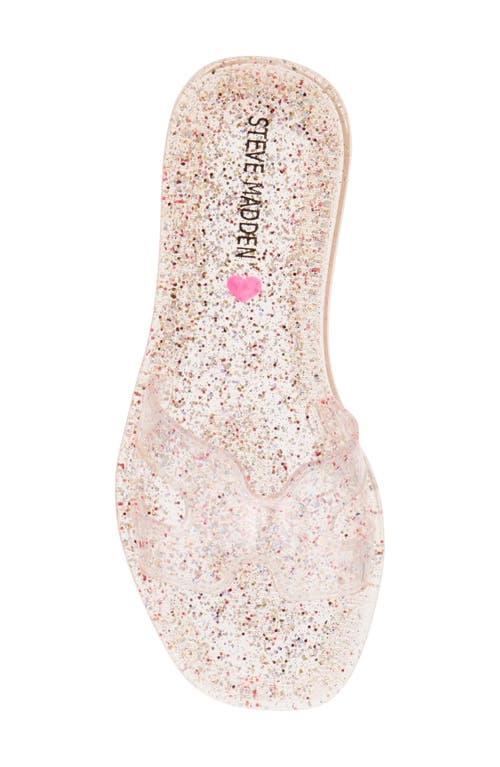 Steve Madden Kids' Jpop Jelly Slide Sandal In Transparent