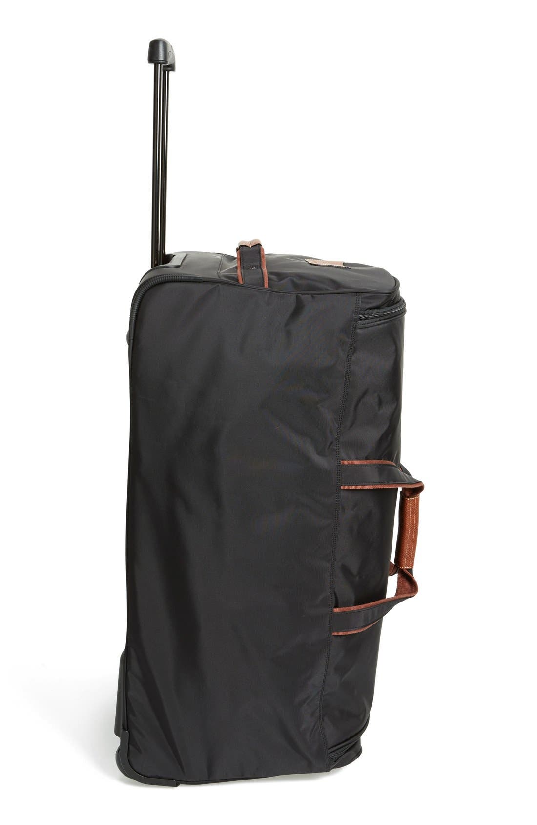 Longchamp 'Large Le Pliage' Wheeled Travel Bag, Alternate, color, 
