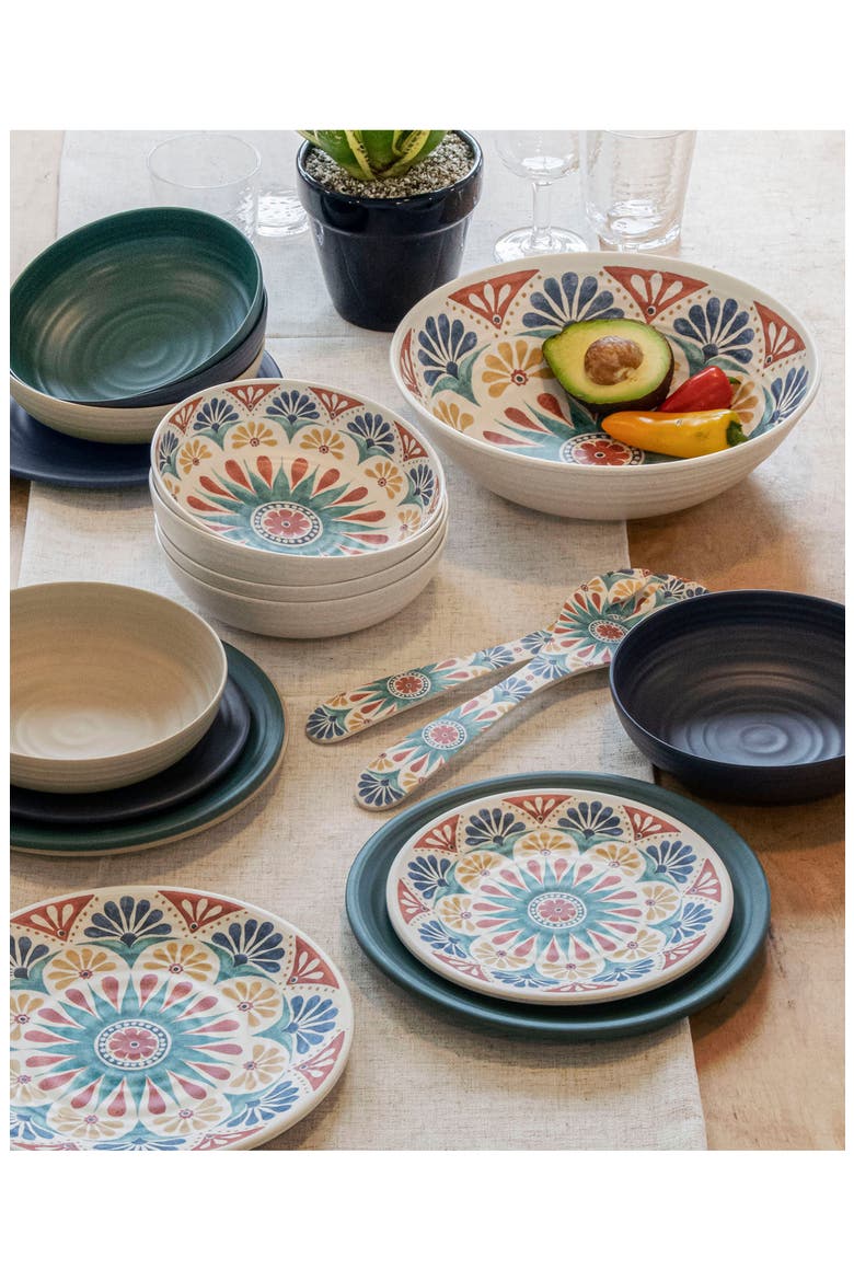 Desert Rio Set of Six Melamine Bowls, Alternate, color, WHITE MULTI