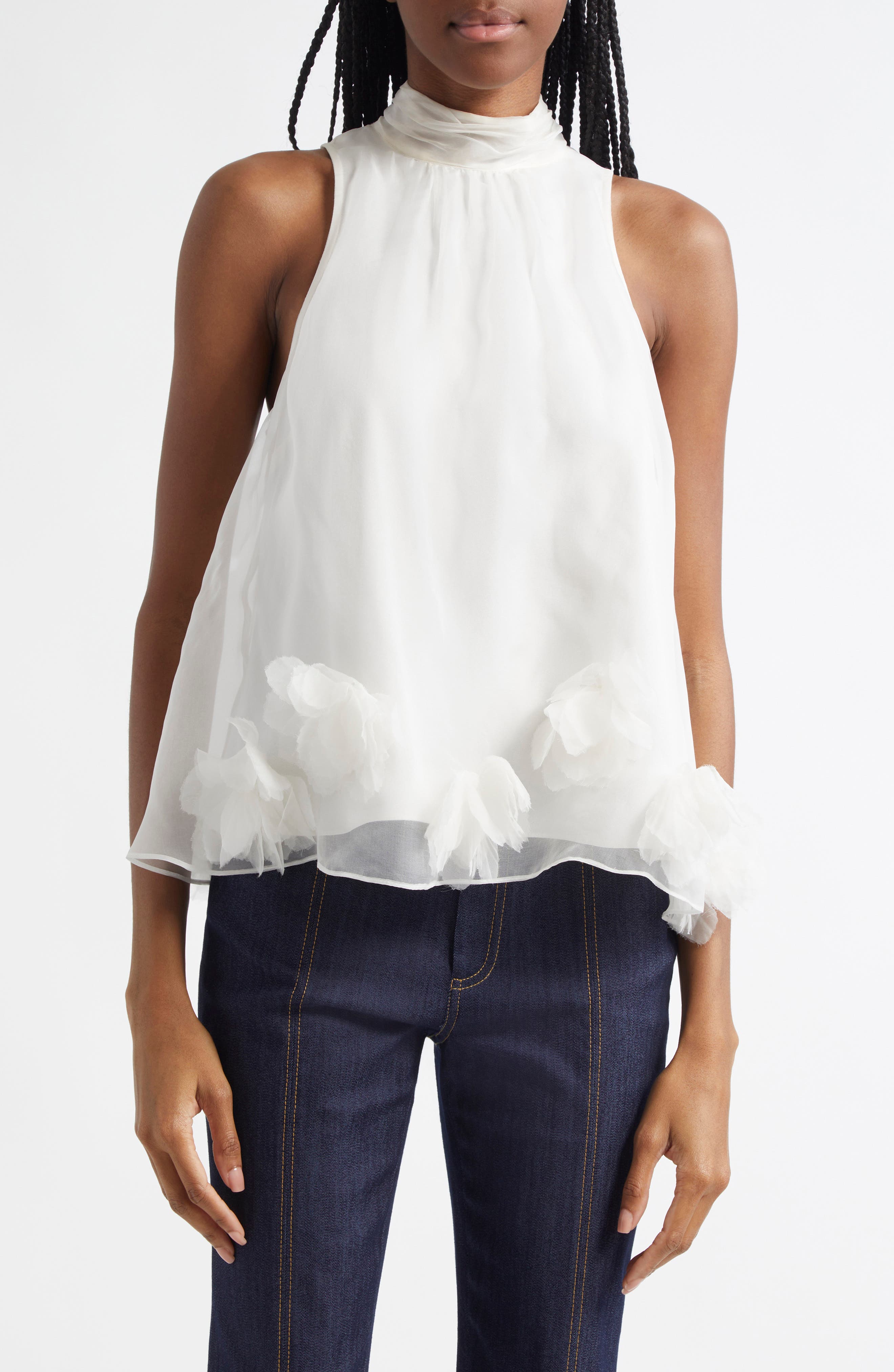 Cinq à Sept Deanna Silk Sleeveless Top